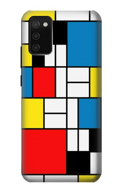 S3814 Piet Mondrian Line Art Composition Case For Samsung Galaxy A02s, Galaxy M02s