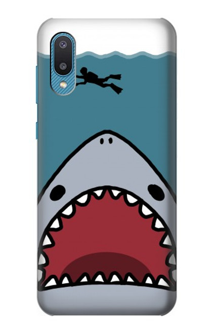 S3825 Cartoon Shark Sea Diving Case For Samsung Galaxy A04, Galaxy A02, M02