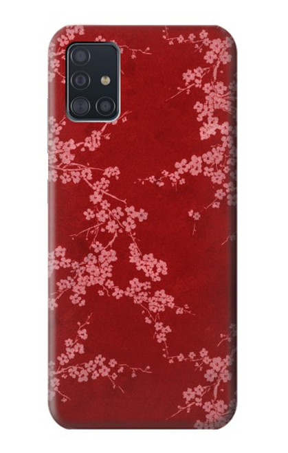 S3817 Red Floral Cherry blossom Pattern Case For Samsung Galaxy A51