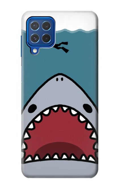 S3825 Cartoon Shark Sea Diving Case For Samsung Galaxy M62