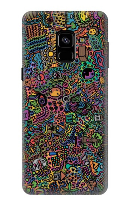S3815 Psychedelic Art Case For Samsung Galaxy A8 (2018)