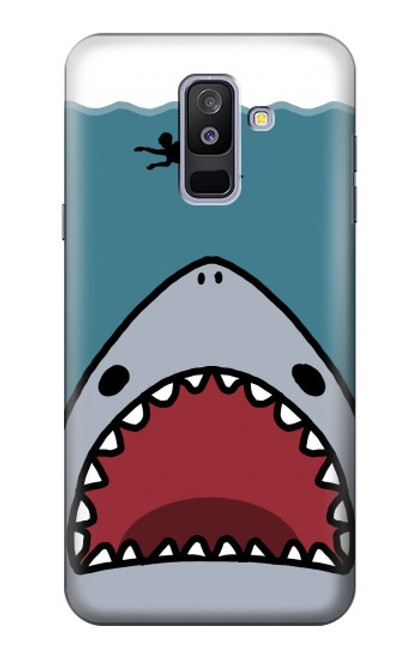 S3825 Cartoon Shark Sea Diving Case For Samsung Galaxy A6+ (2018), J8 Plus 2018, A6 Plus 2018
