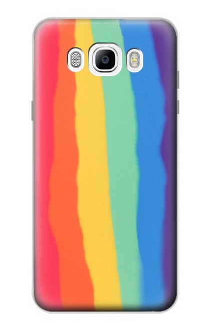 S3799 Cute Vertical Watercolor Rainbow Case For Samsung Galaxy J7 (2016)