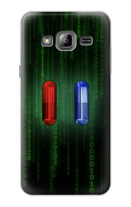 S3816 Red Pill Blue Pill Capsule Case For Samsung Galaxy J3 (2016)