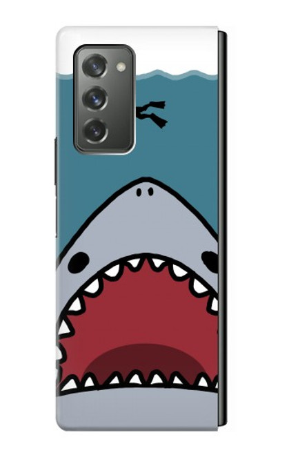 S3825 Cartoon Shark Sea Diving Case For Samsung Galaxy Z Fold2 5G