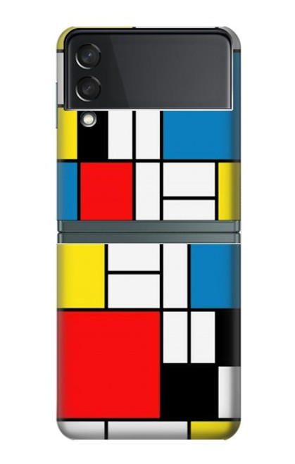 S3814 Piet Mondrian Line Art Composition Case For Samsung Galaxy Z Flip 3 5G