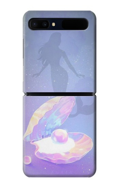 S3823 Beauty Pearl Mermaid Case For Samsung Galaxy Z Flip 5G