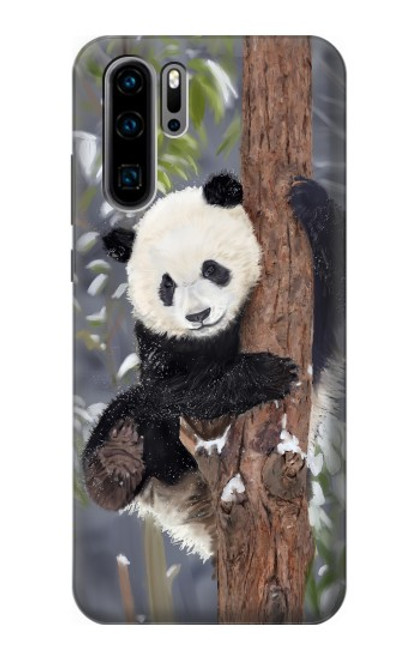 S3793 Cute Baby Panda Snow Painting Case For Huawei P30 Pro