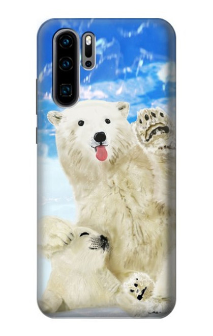 S3794 Arctic Polar Bear in Love with Seal Paint Case For Huawei P30 Pro