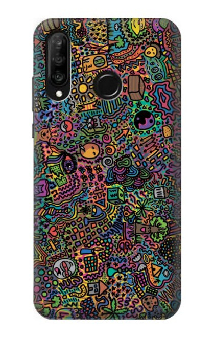 S3815 Psychedelic Art Case For Huawei P30 lite
