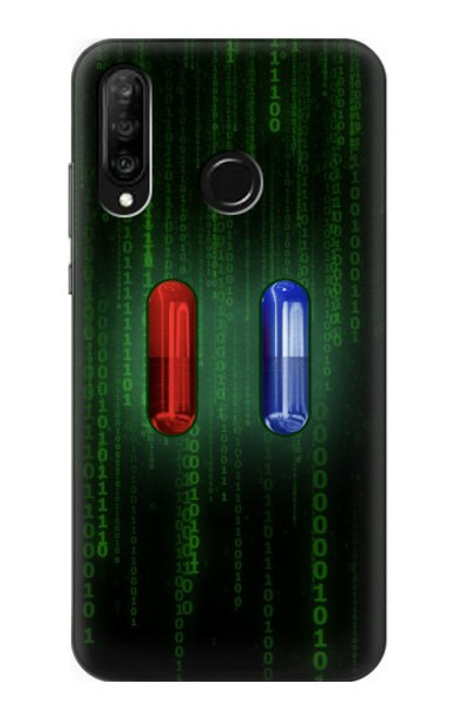 S3816 Red Pill Blue Pill Capsule Case For Huawei P30 lite