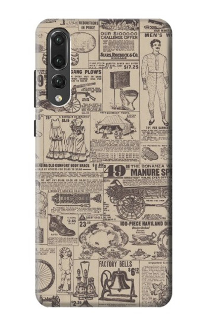 S3819 Retro Vintage Paper Case For Huawei P20 Pro