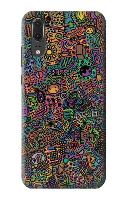 S3815 Psychedelic Art Case For Huawei P20