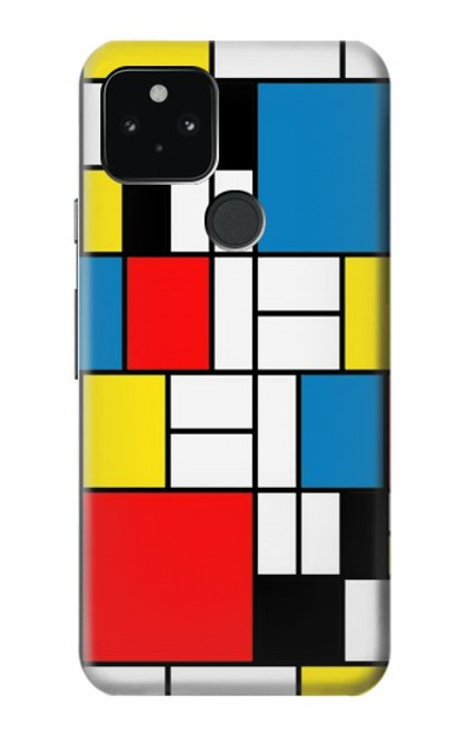 S3814 Piet Mondrian Line Art Composition Case For Google Pixel 5