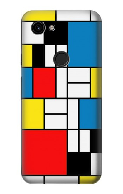 S3814 Piet Mondrian Line Art Composition Case For Google Pixel 3a