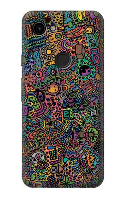 S3815 Psychedelic Art Case For Google Pixel 3a