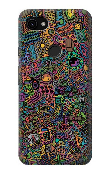 S3815 Psychedelic Art Case For Google Pixel 3a XL
