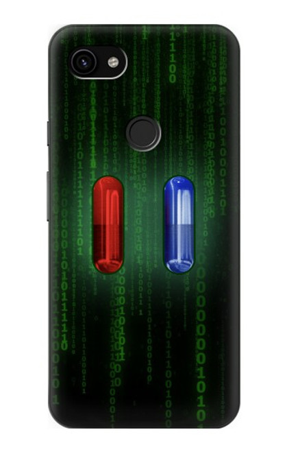 S3816 Red Pill Blue Pill Capsule Case For Google Pixel 3a XL