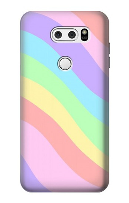 S3810 Pastel Unicorn Summer Wave Case For LG V30, LG V30 Plus, LG V30S ThinQ, LG V35, LG V35 ThinQ