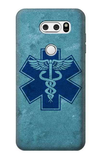 S3824 Caduceus Medical Symbol Case For LG V30, LG V30 Plus, LG V30S ThinQ, LG V35, LG V35 ThinQ