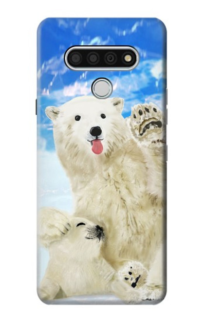 S3794 Arctic Polar Bear in Love with Seal Paint Case For LG Stylo 6