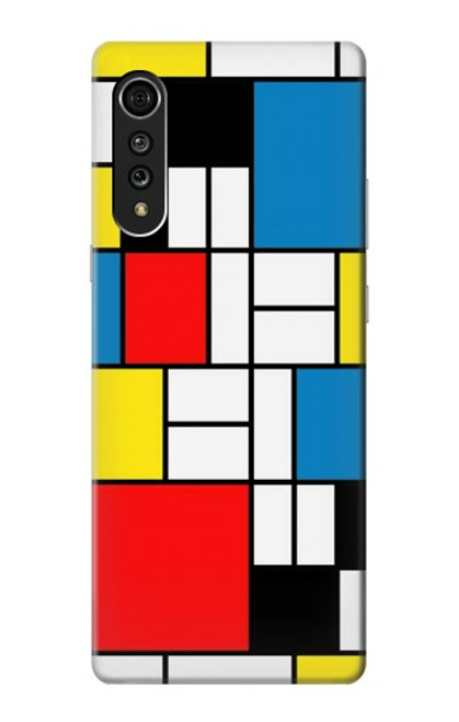 S3814 Piet Mondrian Line Art Composition Case For LG Velvet