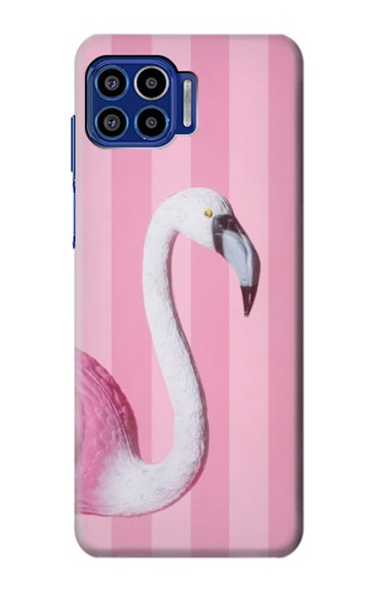 S3805 Flamingo Pink Pastel Case For Motorola One 5G