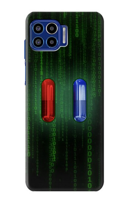 S3816 Red Pill Blue Pill Capsule Case For Motorola One 5G