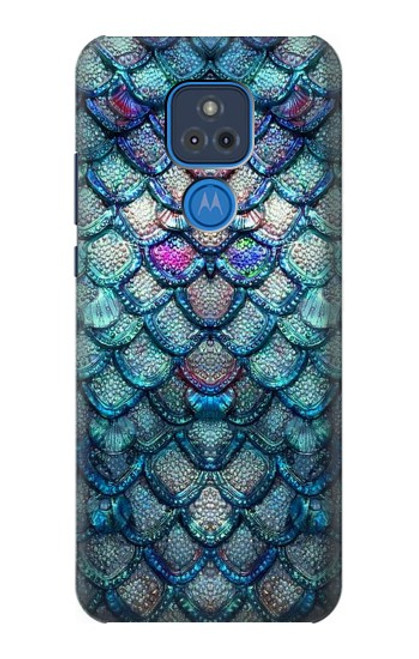 S3809 Mermaid Fish Scale Case For Motorola Moto G Play (2021)