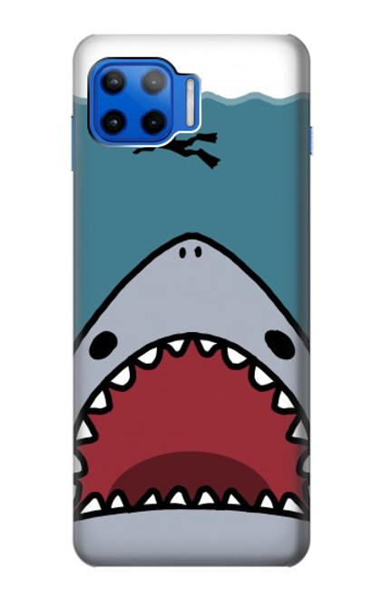S3825 Cartoon Shark Sea Diving Case For Motorola Moto G 5G Plus