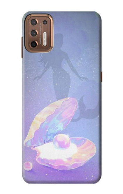 S3823 Beauty Pearl Mermaid Case For Motorola Moto G9 Plus