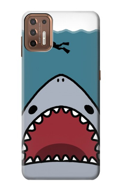 S3825 Cartoon Shark Sea Diving Case For Motorola Moto G9 Plus