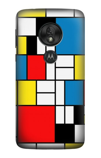 S3814 Piet Mondrian Line Art Composition Case For Motorola Moto G7 Play
