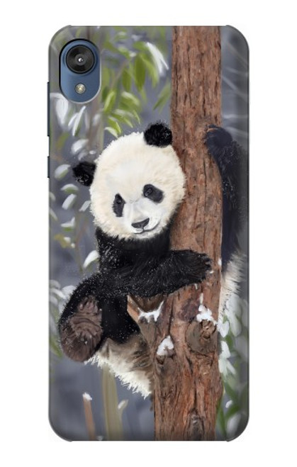 S3793 Cute Baby Panda Snow Painting Case For Motorola Moto E6, Moto E (6th Gen)