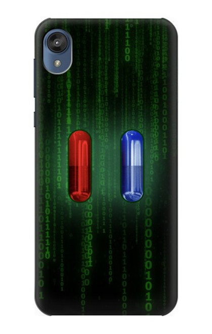 S3816 Red Pill Blue Pill Capsule Case For Motorola Moto E6, Moto E (6th Gen)