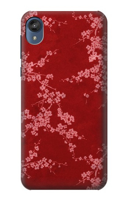S3817 Red Floral Cherry blossom Pattern Case For Motorola Moto E6, Moto E (6th Gen)