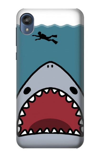 S3825 Cartoon Shark Sea Diving Case For Motorola Moto E6, Moto E (6th Gen)