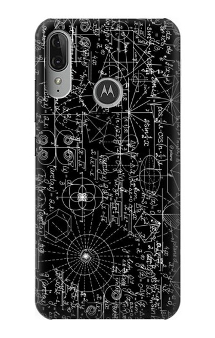 S3808 Mathematics Blackboard Case For Motorola Moto E6 Plus, Moto E6s