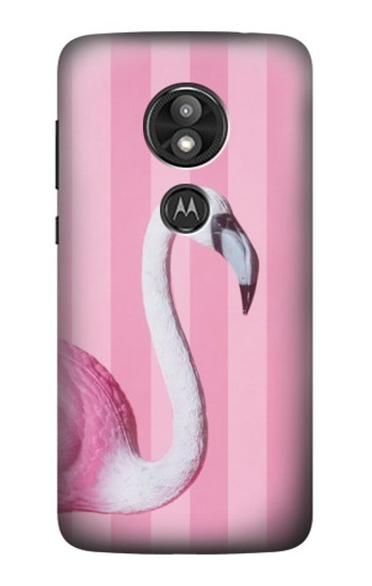 S3805 Flamingo Pink Pastel Case For Motorola Moto E Play (5th Gen.), Moto E5 Play, Moto E5 Cruise (E5 Play US Version)