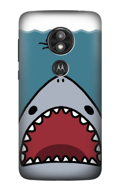 S3825 Cartoon Shark Sea Diving Case For Motorola Moto E Play (5th Gen.), Moto E5 Play, Moto E5 Cruise (E5 Play US Version)