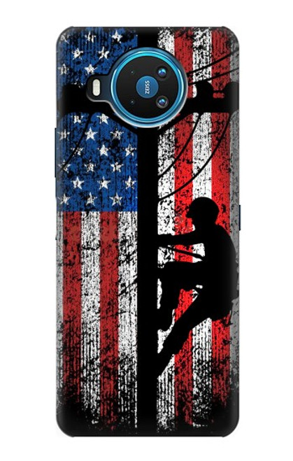 S3803 Electrician Lineman American Flag Case For Nokia 8.3 5G