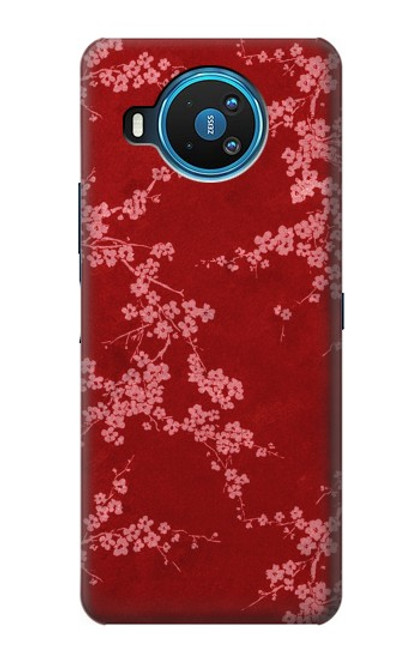 S3817 Red Floral Cherry blossom Pattern Case For Nokia 8.3 5G