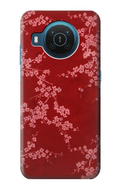 S3817 Red Floral Cherry blossom Pattern Case For Nokia X20