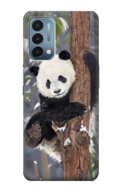 S3793 Cute Baby Panda Snow Painting Case For OnePlus Nord N200 5G