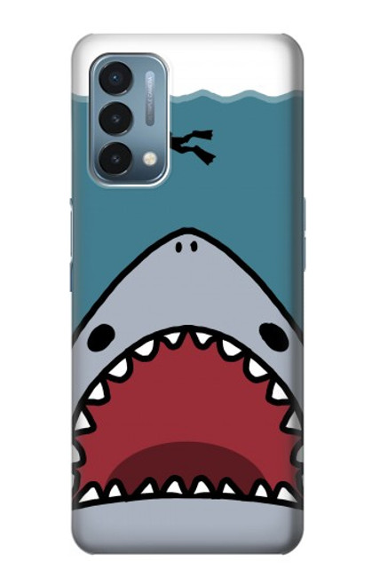 S3825 Cartoon Shark Sea Diving Case For OnePlus Nord N200 5G