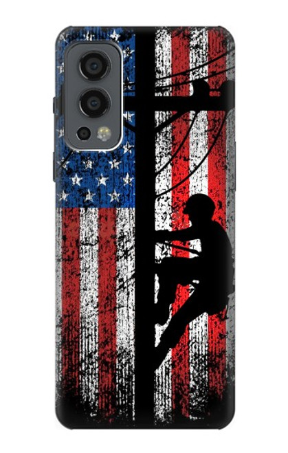 S3803 Electrician Lineman American Flag Case For OnePlus Nord 2 5G