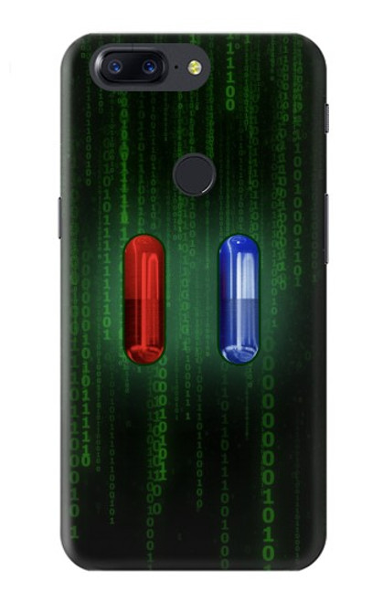 S3816 Red Pill Blue Pill Capsule Case For OnePlus 5T