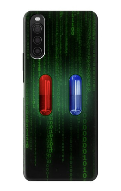 S3816 Red Pill Blue Pill Capsule Case For Sony Xperia 10 III