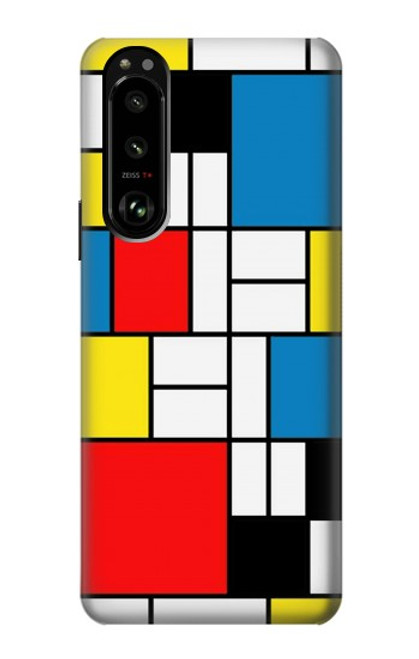 S3814 Piet Mondrian Line Art Composition Case For Sony Xperia 5 III