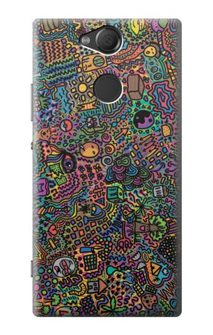 S3815 Psychedelic Art Case For Sony Xperia XA2